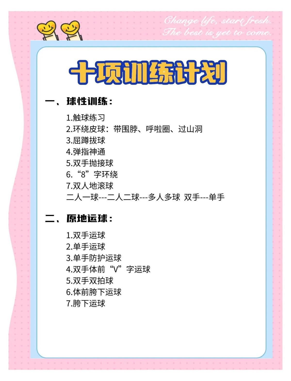 业余篮球爱好者适合什么样的训练总结方式？